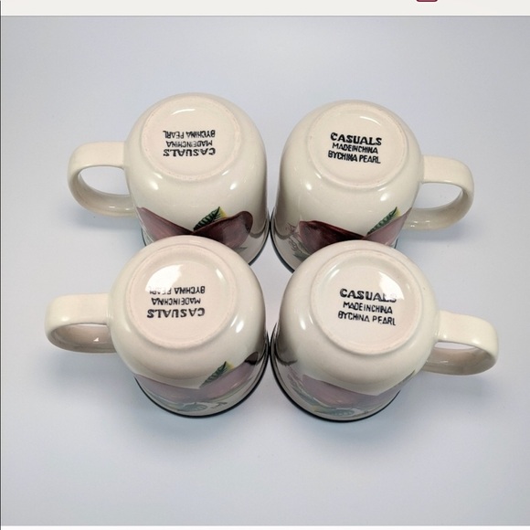 ❤️Coffee Tea Mugs Stoneware Cups Apple Blossoms⚡FINAL SALE - Picture 3 of 6